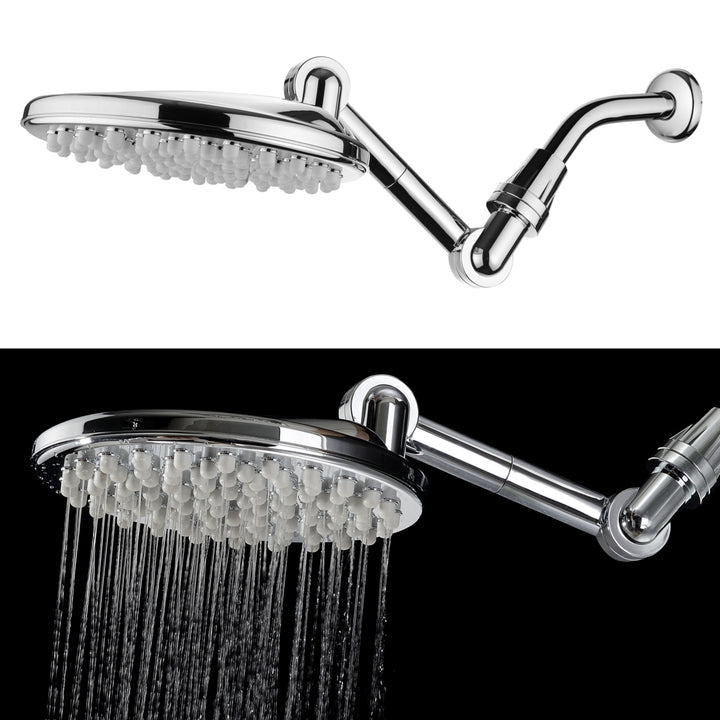 HotelSpa Adjustable Rainfall Shower Head Chrome 9 Inch High Pressure Model 1691 Image 8