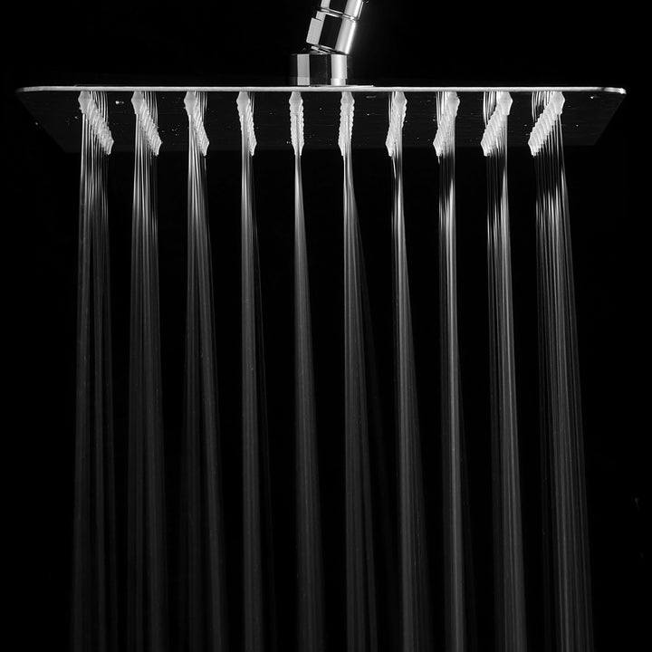 HotelSpa 10 Inch Stainless Steel Square Rainfall Shower Head Model 1681 Image 3