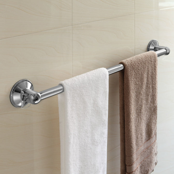 HotelSpa 18 Inch Towel Bar Stainless Steel Chrome No Tools Insta Mount 1501 Image 6