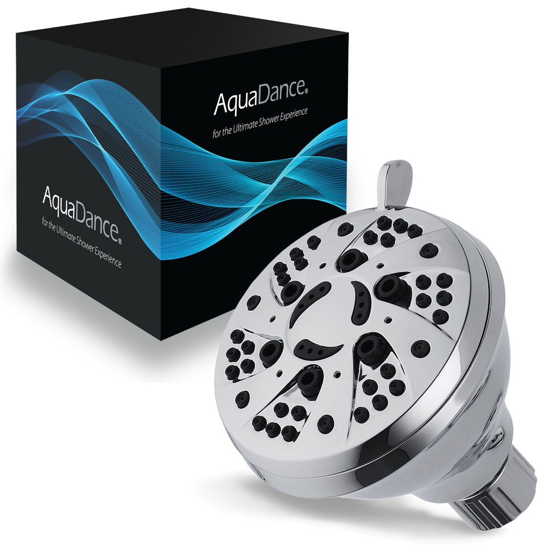 AquaDance 3.5 Inch Chrome Shower Head with 6 Settings Adjustable Model 3301 Image 10