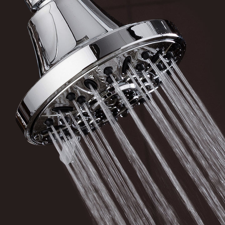 AquaDance 4 Inch Chrome Shower Head 6 Settings Adjustable Model 3305 Image 3