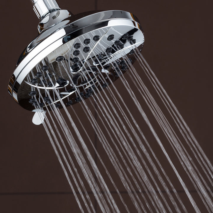 AquaDance 6 Inch Shower Head 6 Settings Chrome Adjustable Model 3307 Image 10