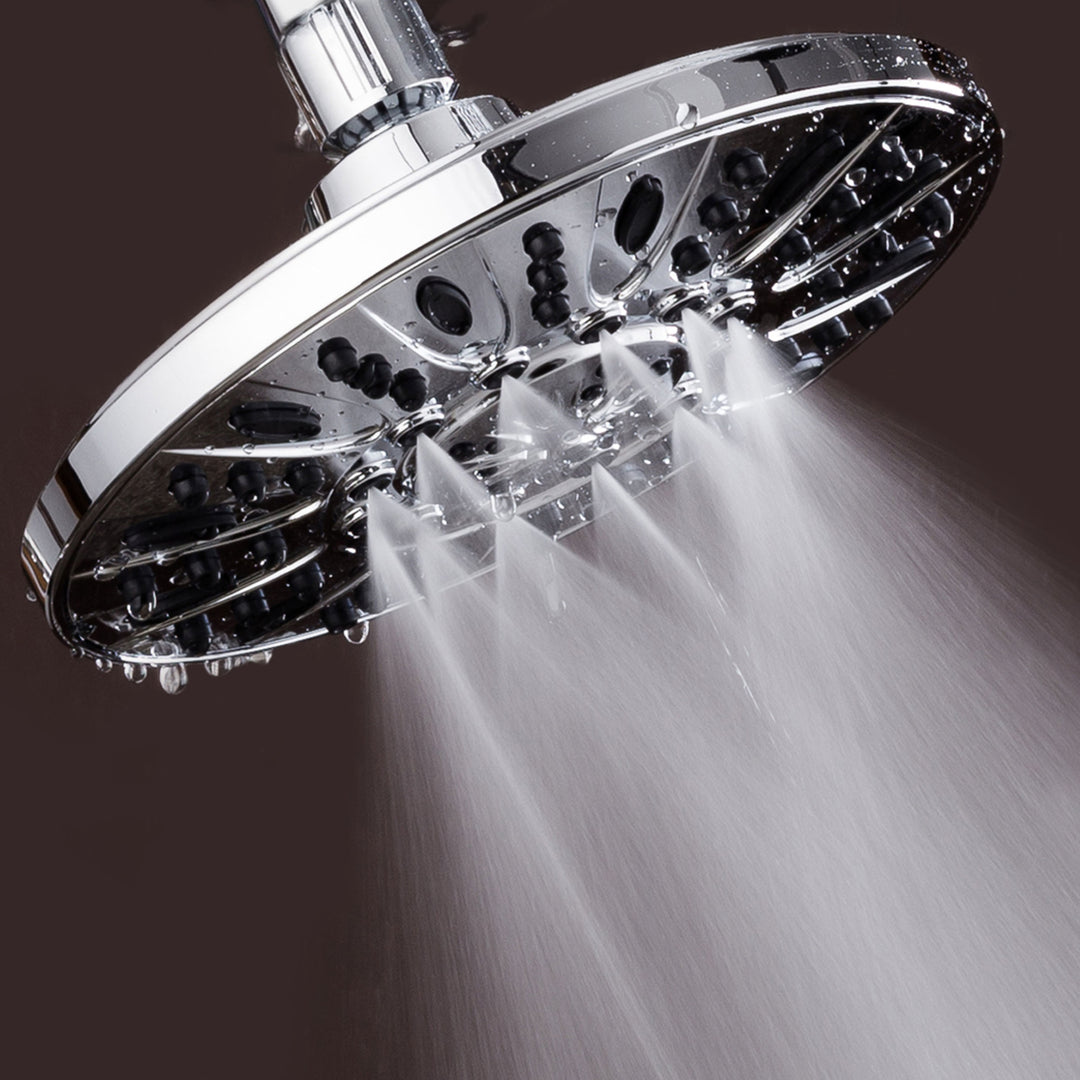 AquaDance 7 inch High Pressure Rainfall Shower Head 6 Settings Model 3308 Image 5