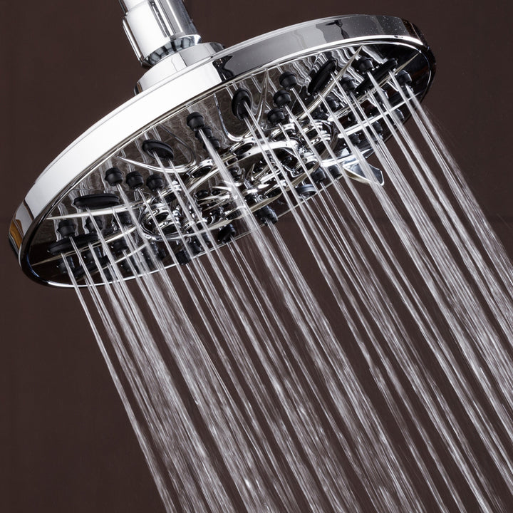 AquaDance 7 inch High Pressure Rainfall Shower Head 6 Settings Model 3308 Image 4