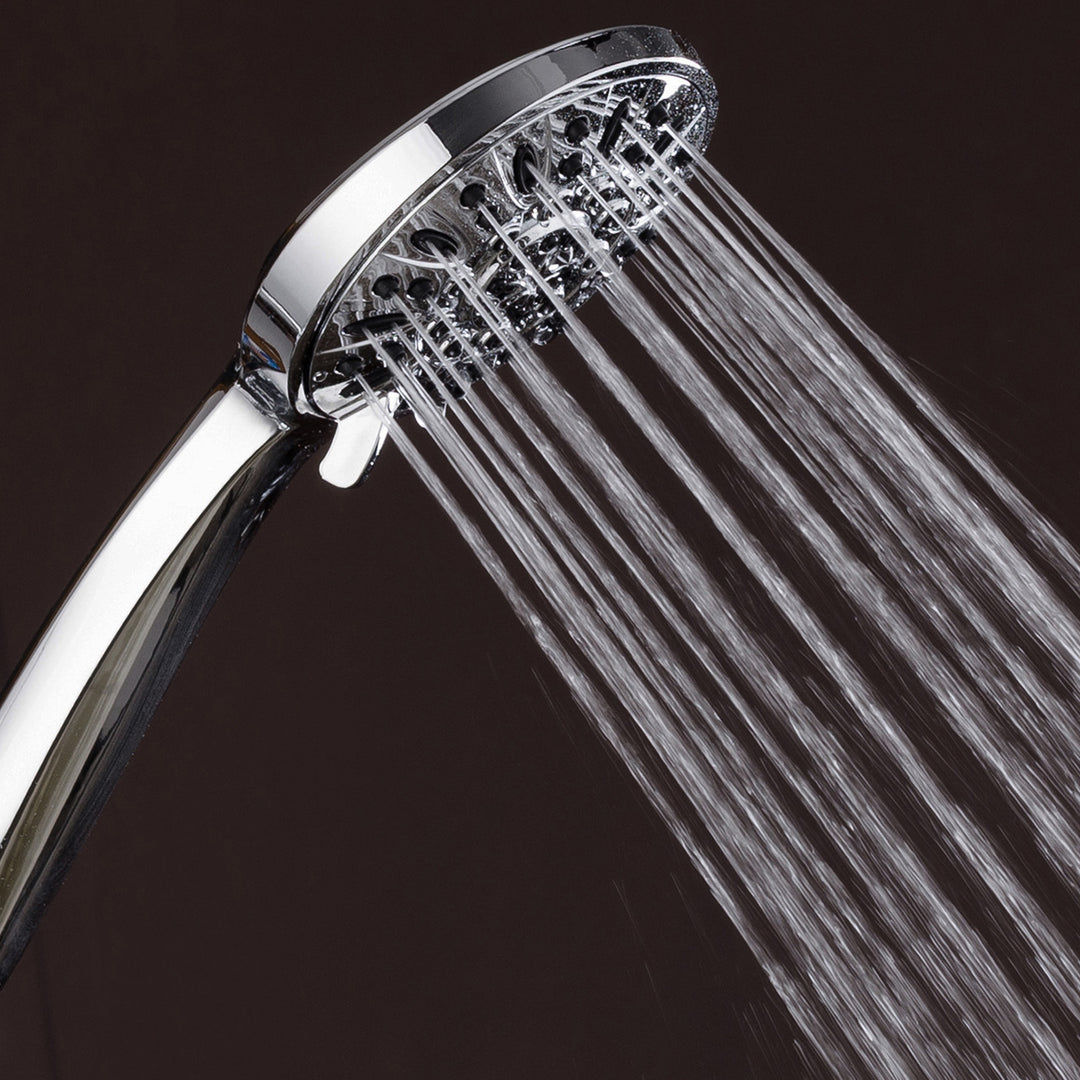 AquaDance 4 Inch Chrome Handheld Shower Head 6 Settings with Hose Model 3316 Image 8