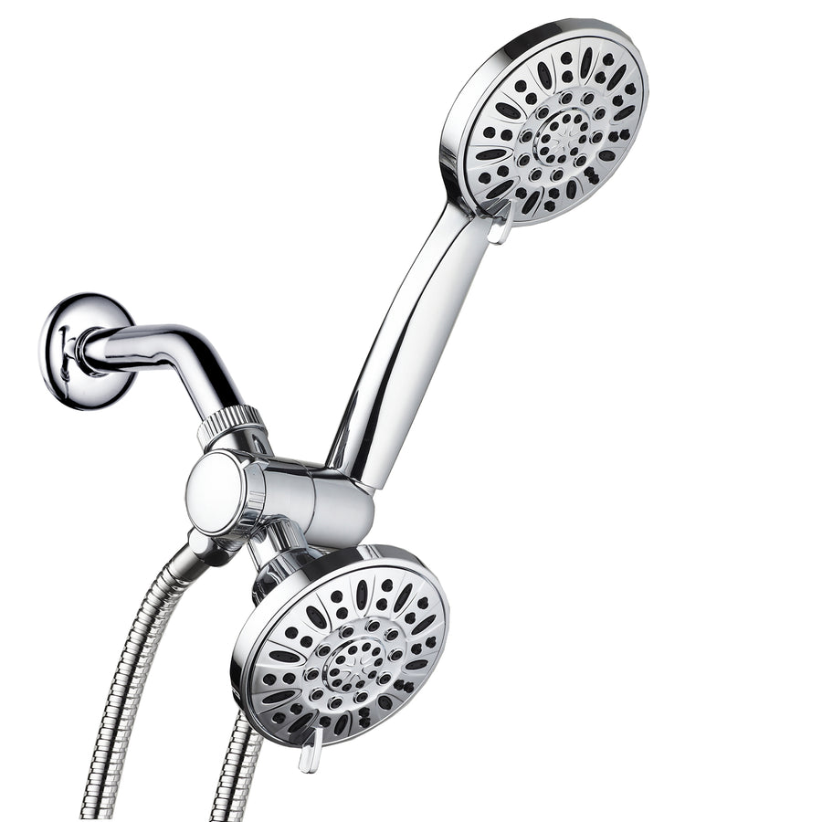 AquaDance 4" Handheld Shower and Shower Head Combo 30 Water Settings Chrome 3323 Image 1