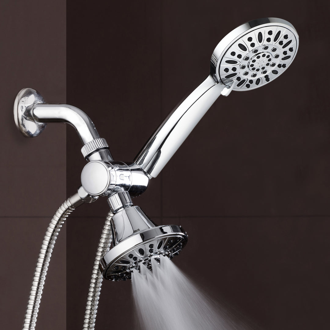 AquaDance 4" Handheld Shower and Shower Head Combo 30 Water Settings Chrome 3323 Image 6