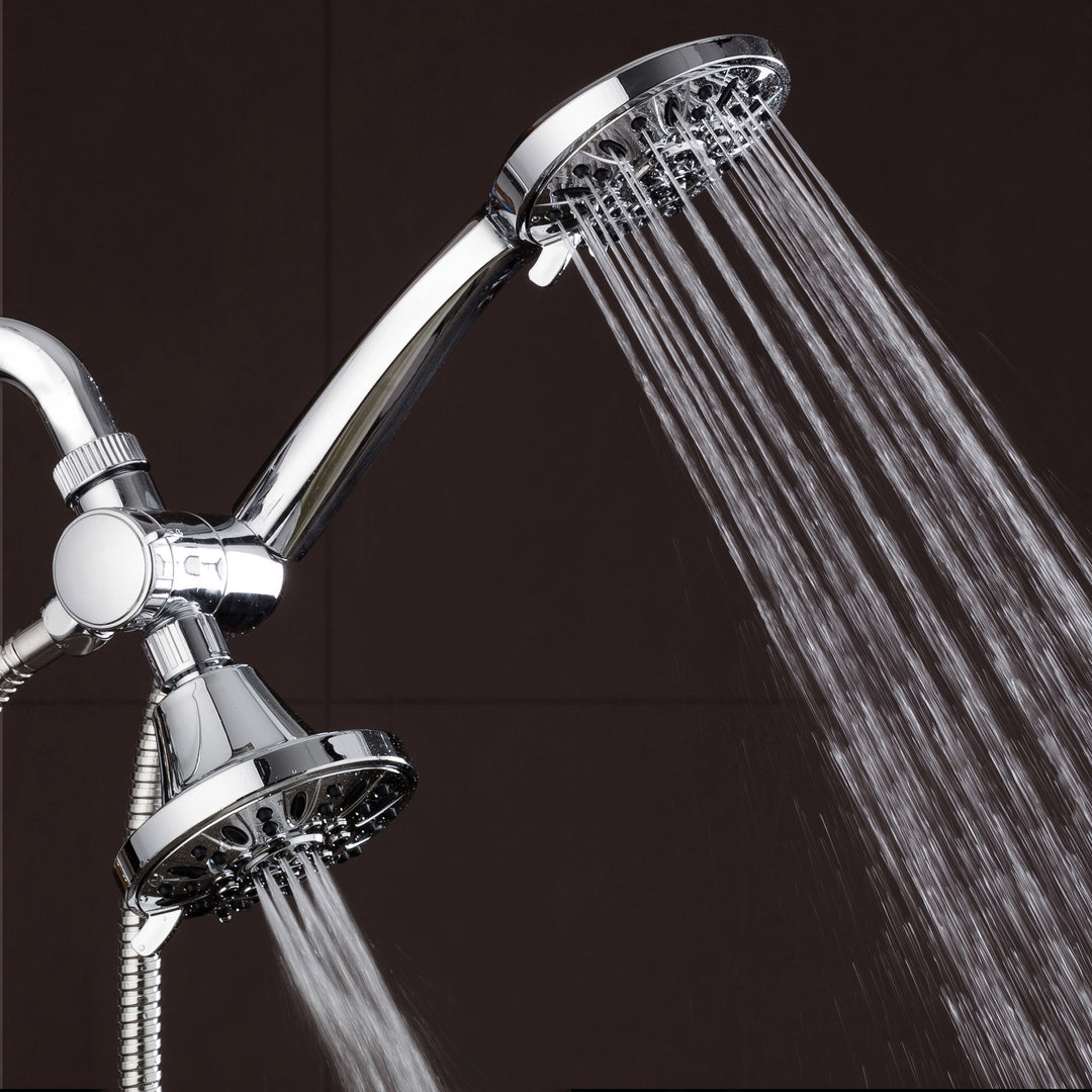 AquaDance 4" Handheld Shower and Shower Head Combo 30 Water Settings Chrome 3323 Image 7