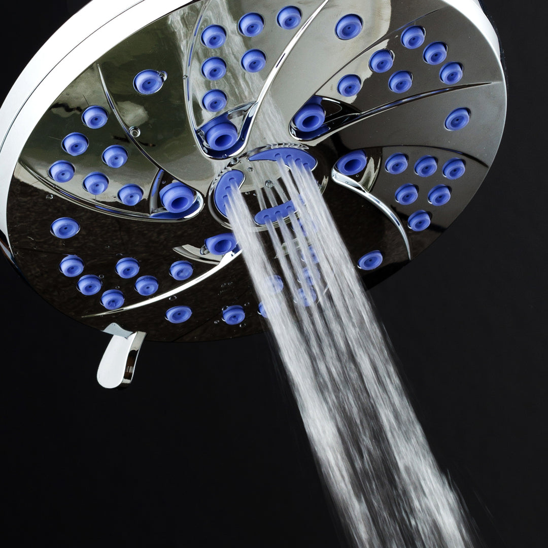 AquaDance Microban 6 setting 6 Inch Shower Head Image 4