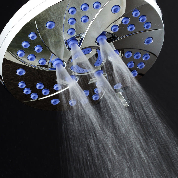 AquaDance Microban 6 setting 6 Inch Shower Head Image 5