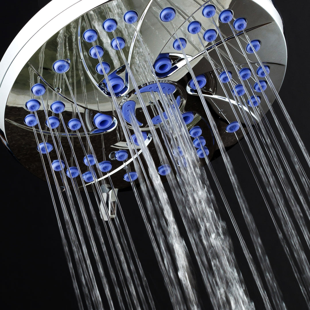 AquaDance Microban 6 setting 6 Inch Shower Head Image 7