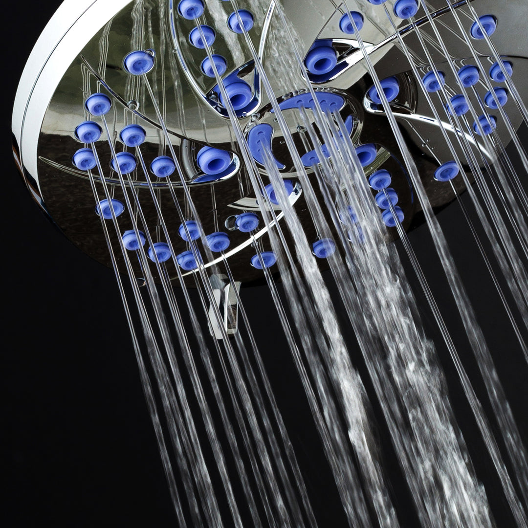 AquaDance Microban 6 setting 6 Inch Shower Head Image 8