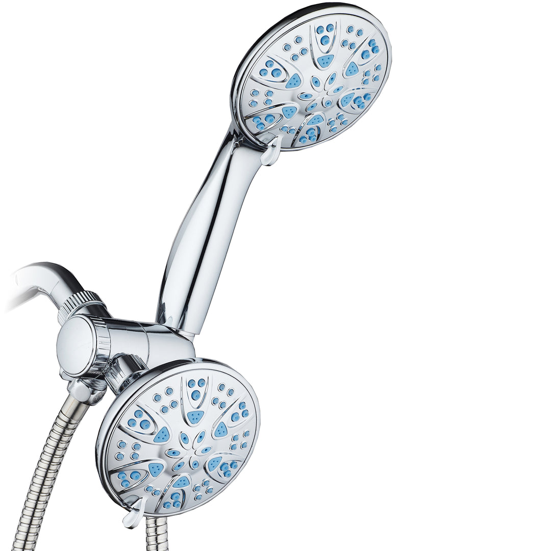 AquaDance Microban Blue 30 Setting 4 inch Shower Combo Image 9