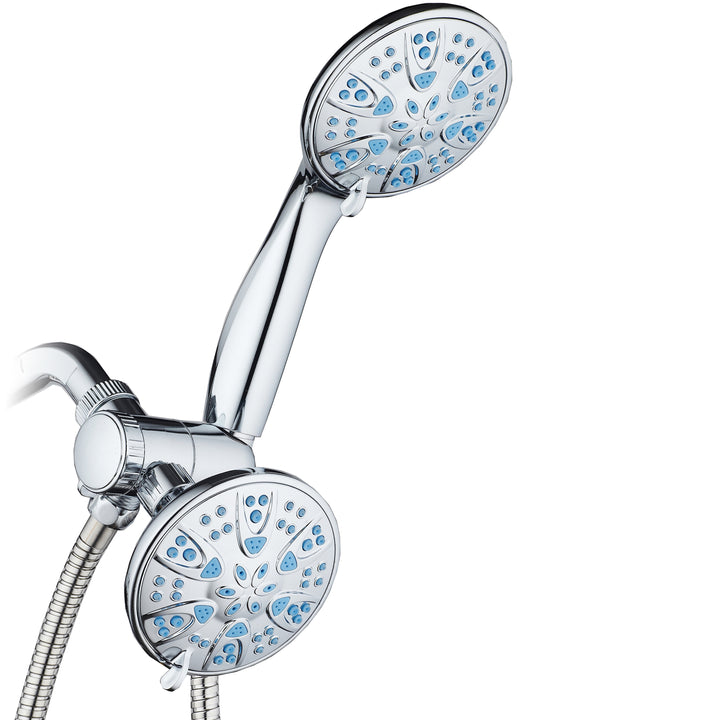 AquaDance Microban Blue 30 Setting 4 inch Shower Combo Image 9