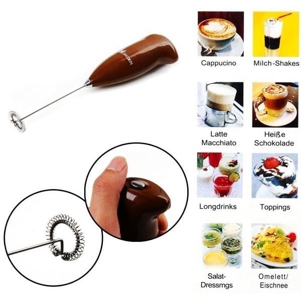 Electric Mixer - Cappuccino, Milkshake, Egg Beater, Whisk Frother Image 4