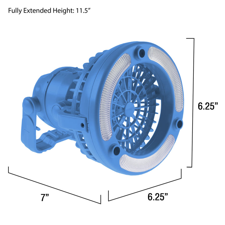 Happy Camper 2 in 1 Tent LED Light Fan Battery Operated Portable Camping Gear Image 2