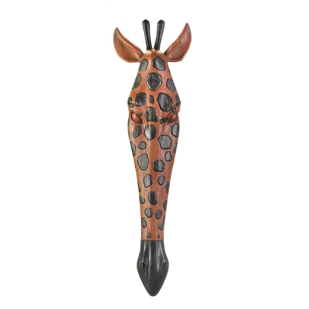 TRIBAL GIRAFFE WALL PLAQUE Image 1