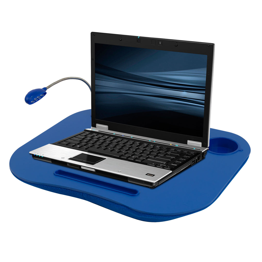 Portable LapTop Desk with Handle and LED Light - Squishy Bottom 19 x 15 Image 2