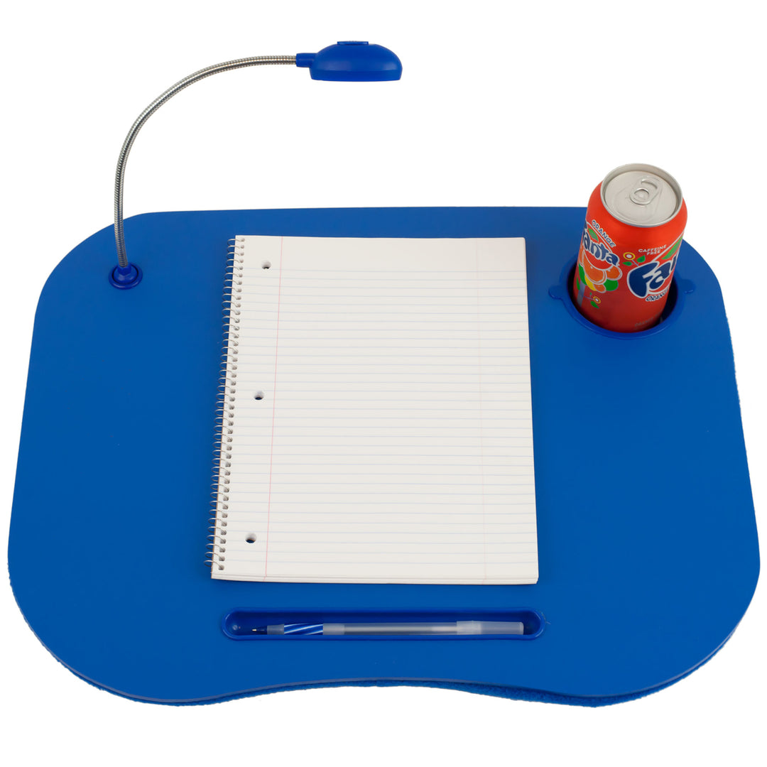 Portable LapTop Desk with Handle and LED Light - Squishy Bottom 19 x 15 Image 3