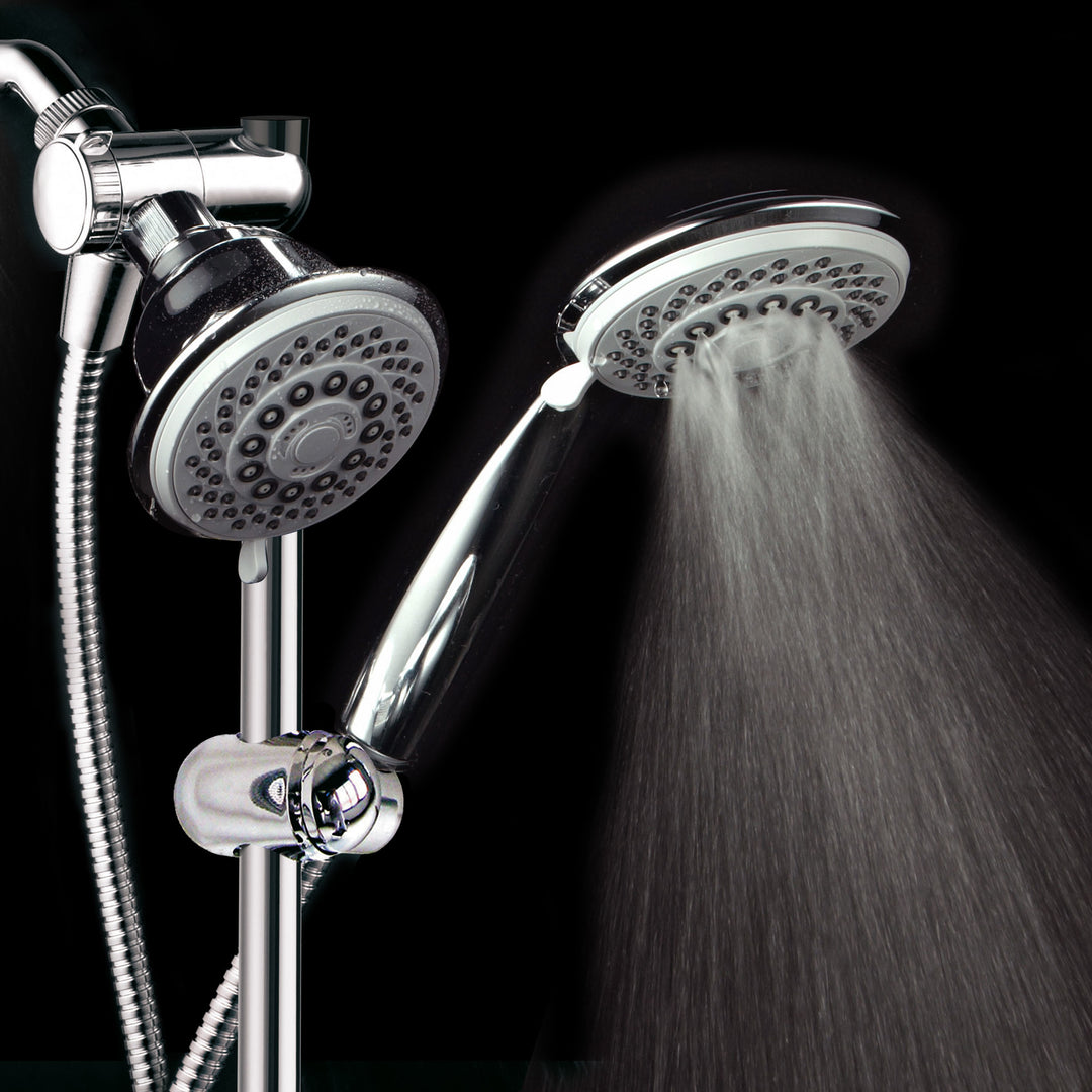 HotelSpa Adjustable 30-Setting Hand Shower and Shower Head Combo Image 5