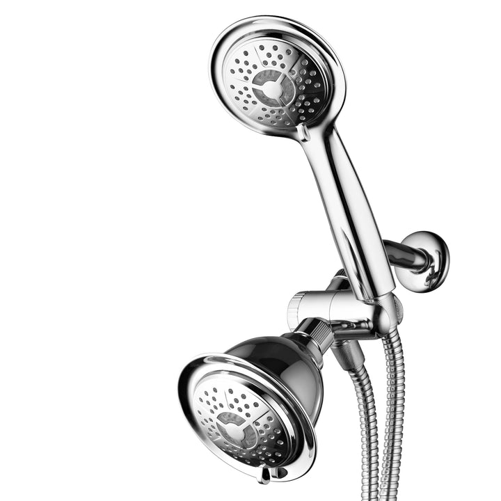 PowerSpa LED Shower System Chrome 3-Way Twin with Air Turbo Pressure Boost Image 7