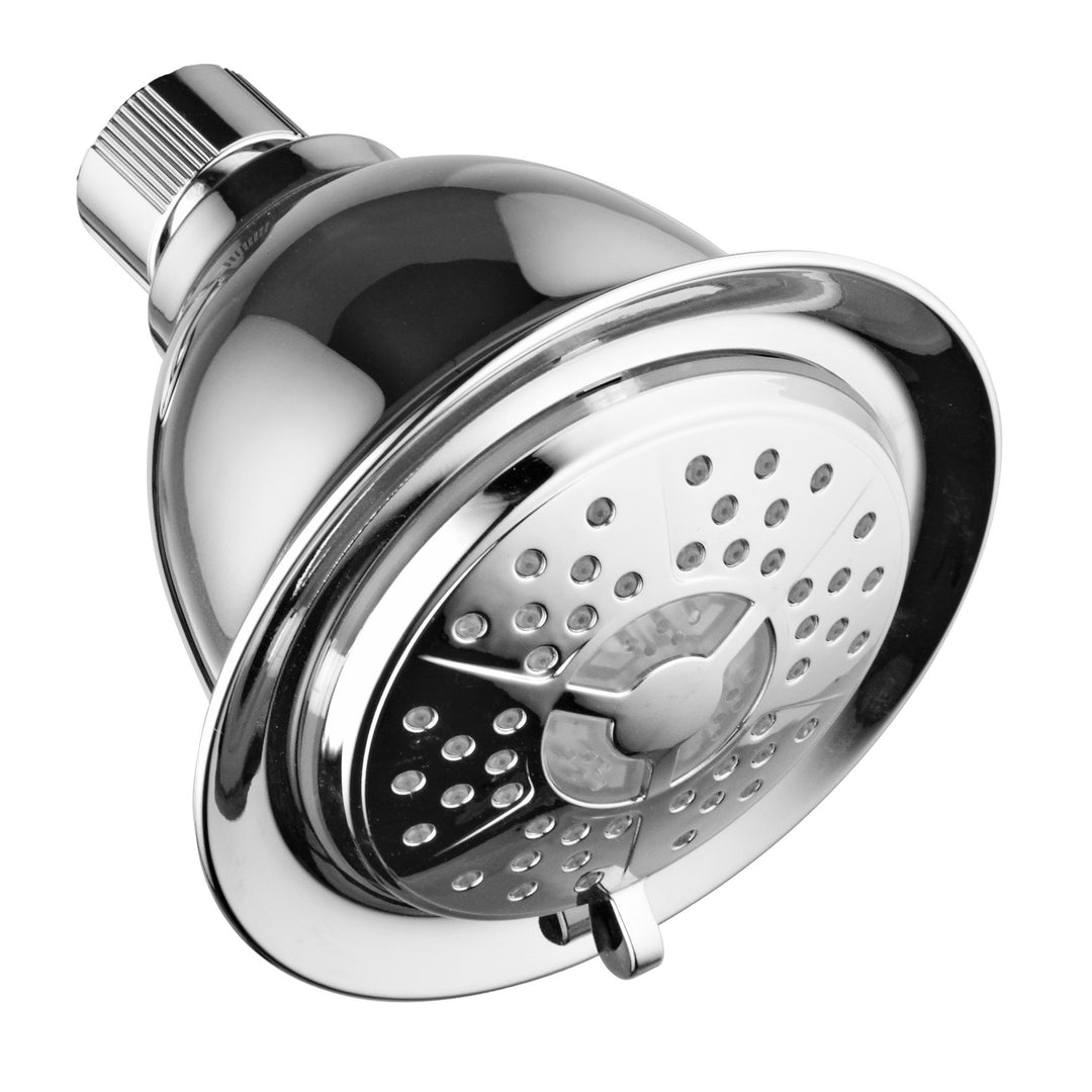 PowerSpa LED Shower System Chrome 3-Way Twin with Air Turbo Pressure Boost Image 9