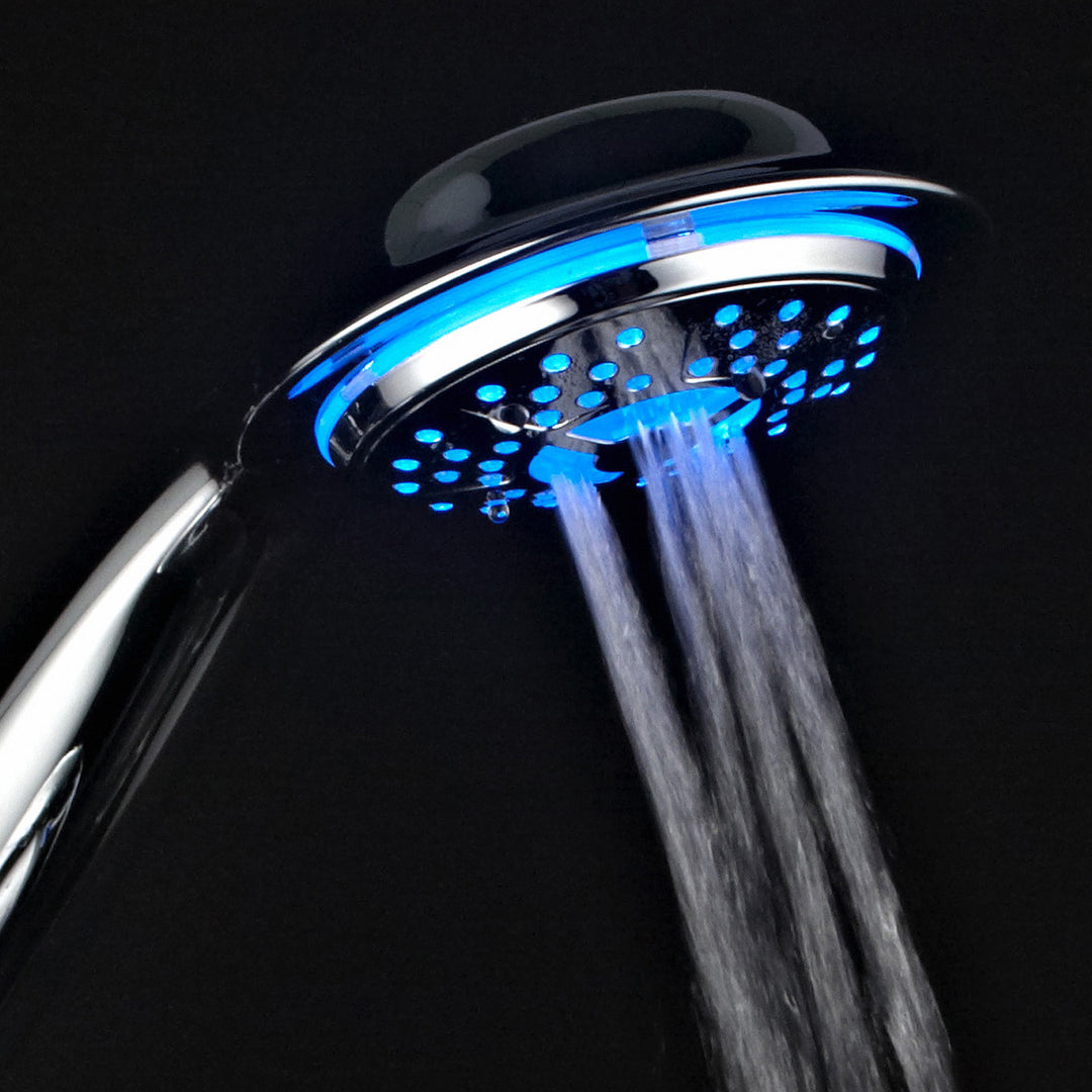 PowerSpa LED Shower System Chrome 3-Way Twin with Air Turbo Pressure Boost Image 11