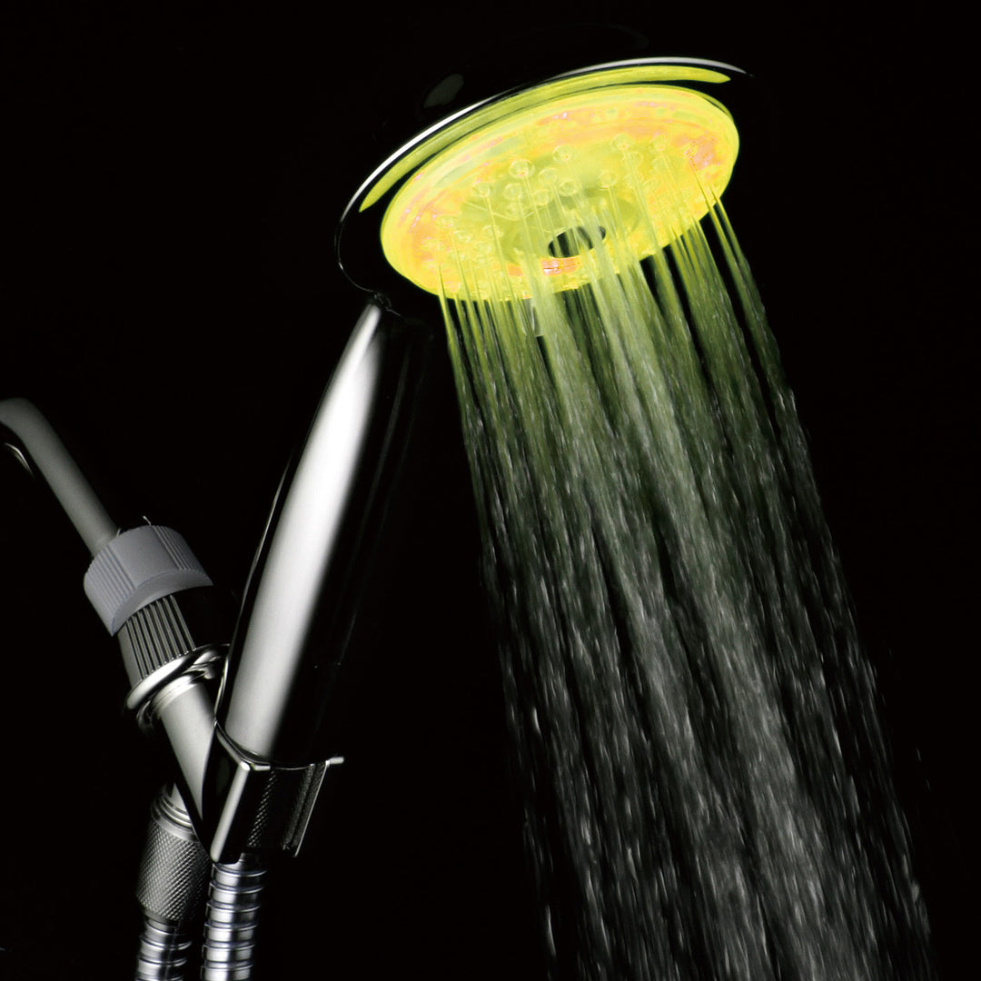 PowerSpa Air Turbo 7 Color 4 Setting LED Multi Function Handheld Shower Head Image 6