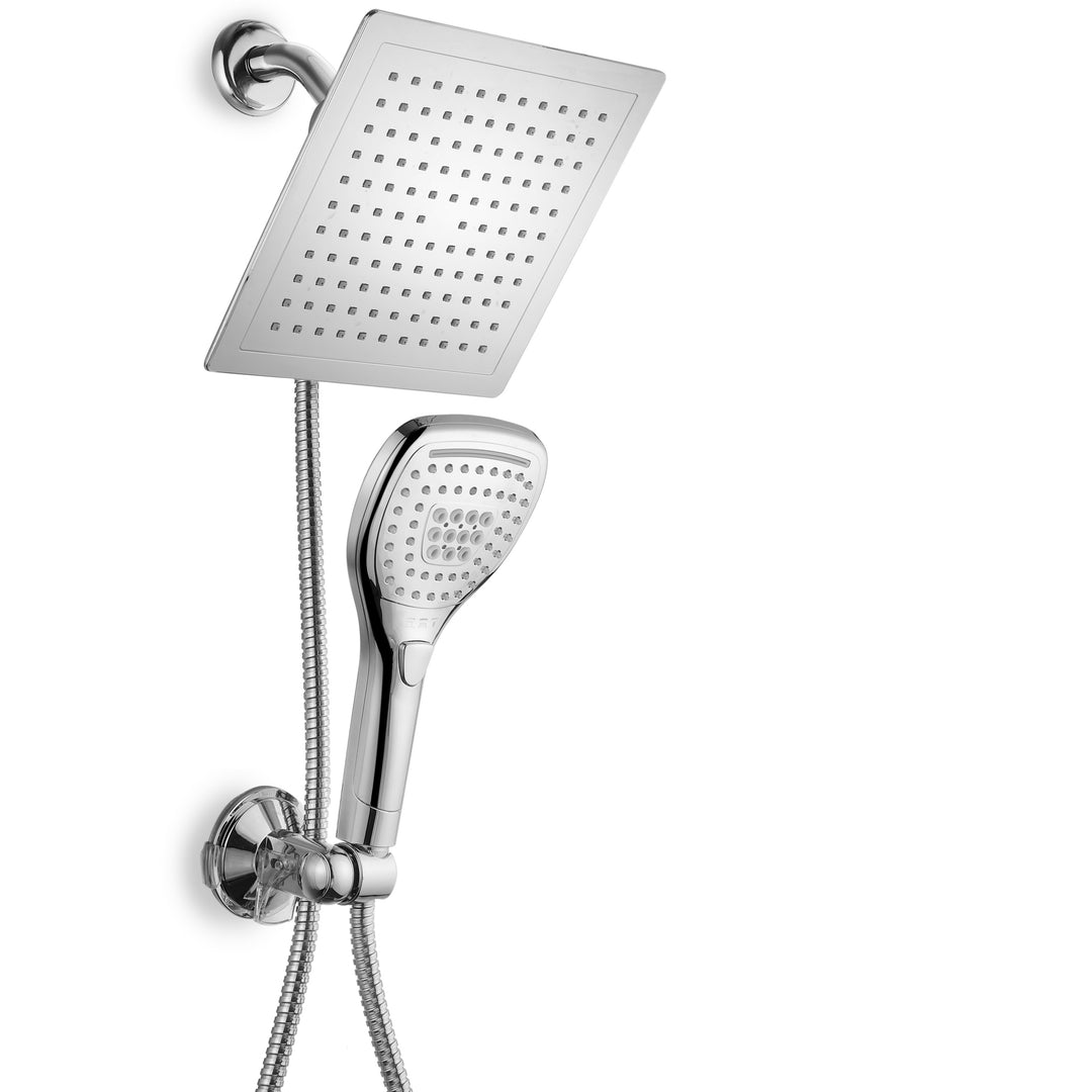 DreamSpa Ultra Luxury Rainfall Shower Combo Push Control Handheld 4.75 Inch Image 9