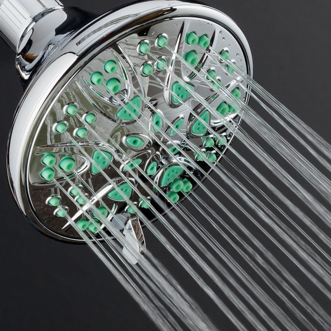 AquaDance Antimicrobial / Anti-Clog High Pressure 6 setting Shower Head Image 5