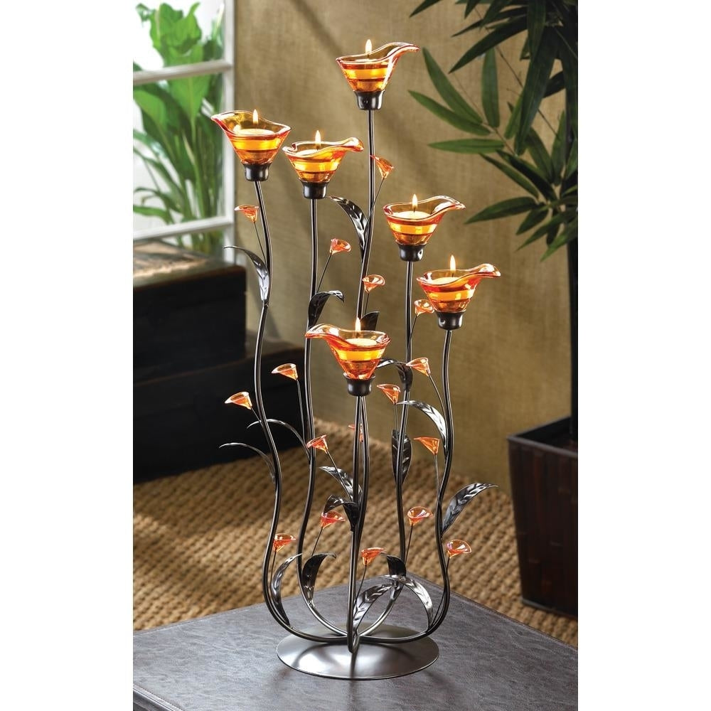 Amber Calla Lilly Candleholder Image 2