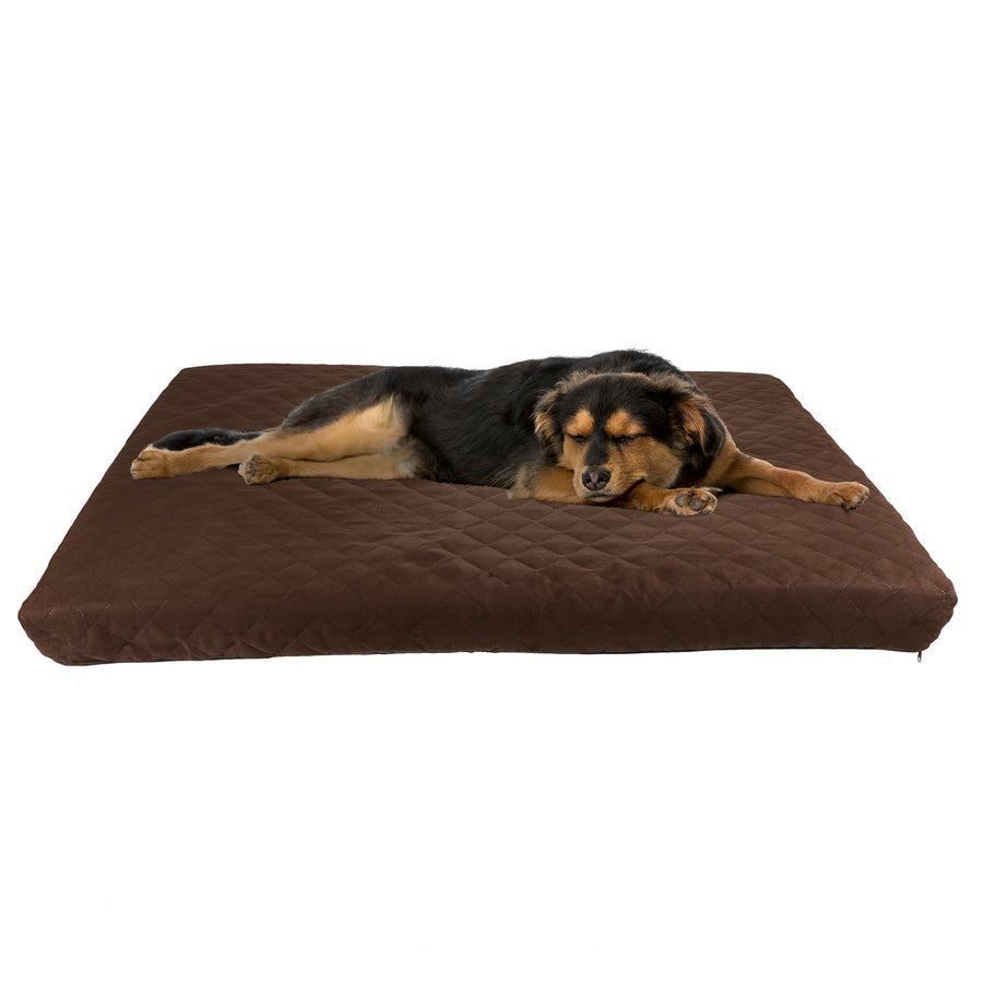 PETMAKER Waterproof XL Dog Bed 35x44 Memory Foam Removable Cover Micro Suede Image 1