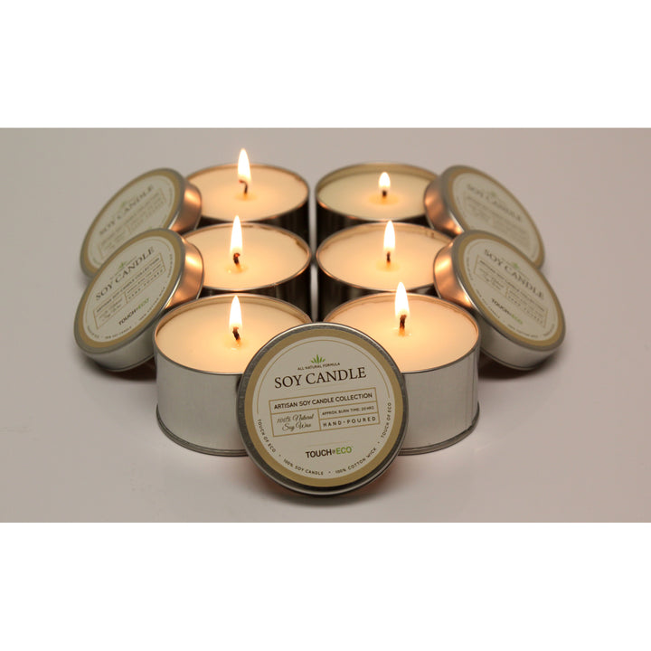 6 Pack: All Natural Artisan Soy Candles - Relax and Awake Scents Image 3