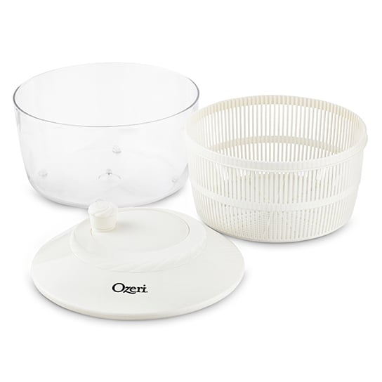 Ozeri Fresca Salad Spinner Bowl BPA-Free Italian Made Large 4.4 qt Colander Image 3