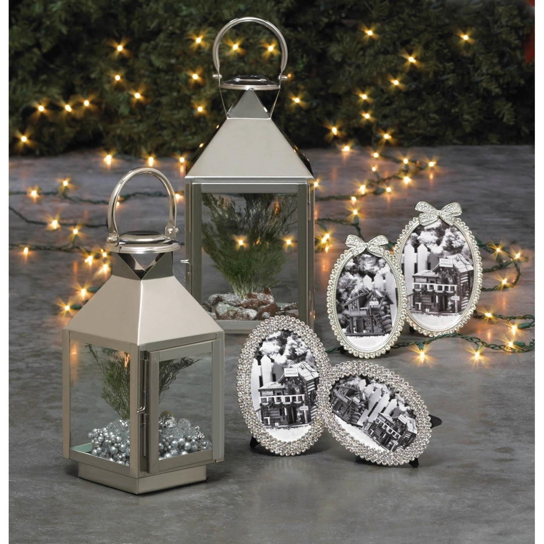 SILVER DAPPER SMALL LANTERN Image 1