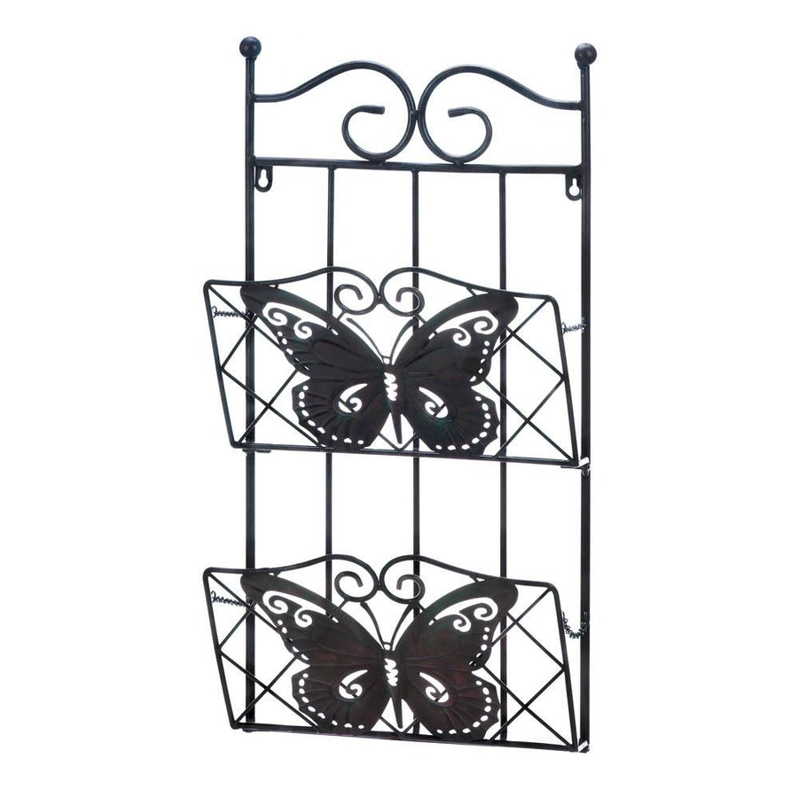 BUTTERFLY 2-TIER MAGAZINE WALL RACK Image 1