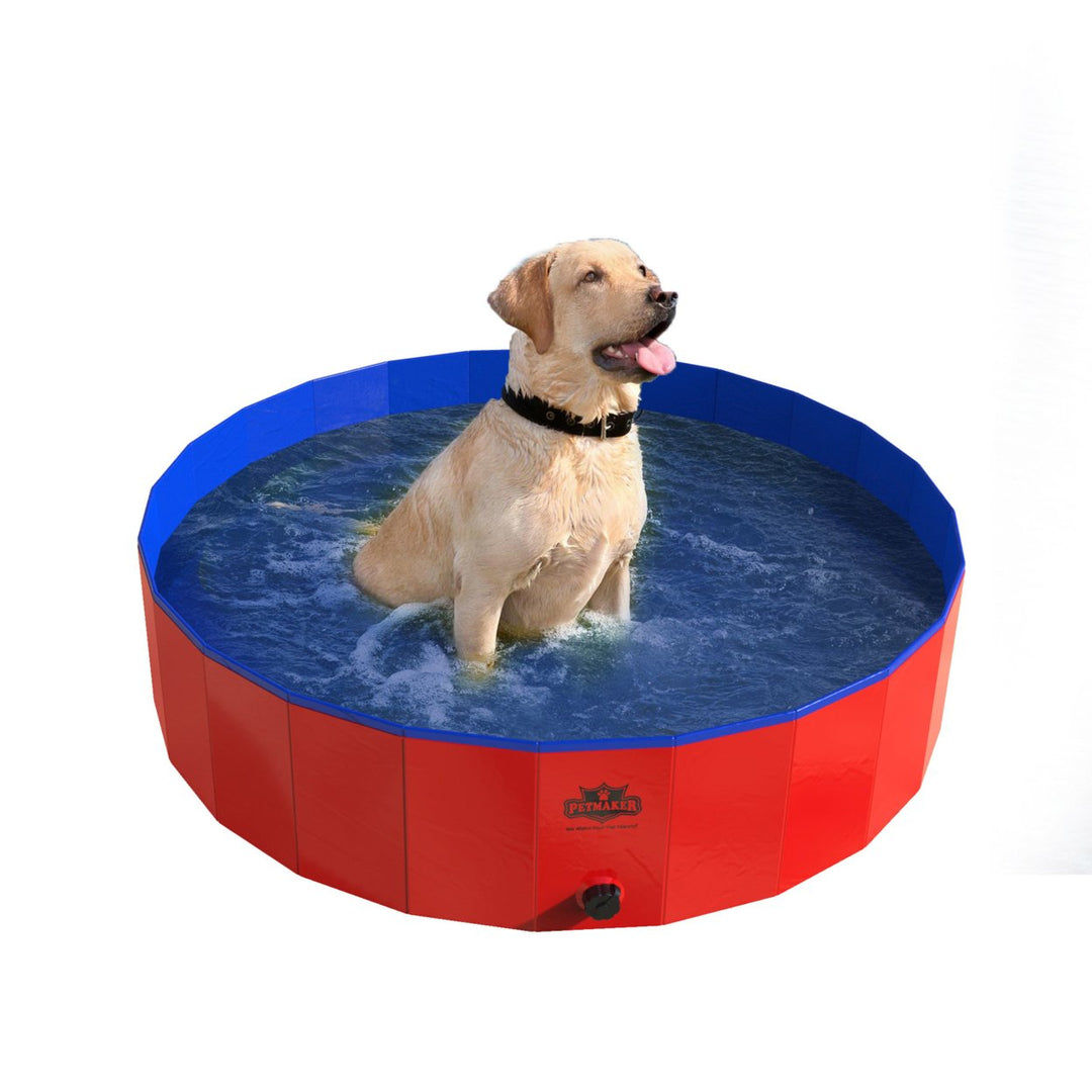 Petmaker 47 Foldable Travel-Friendly Pet Pool and Bathing Tub Image 1