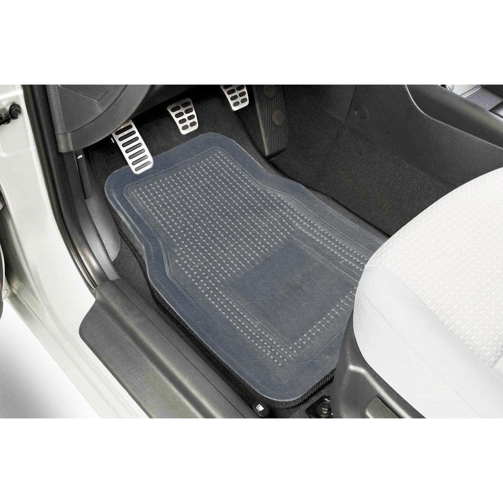 Zone Tech 4 Piece Interior Clear Car Vehicle All Weather Rubber Floor Mats Image 2