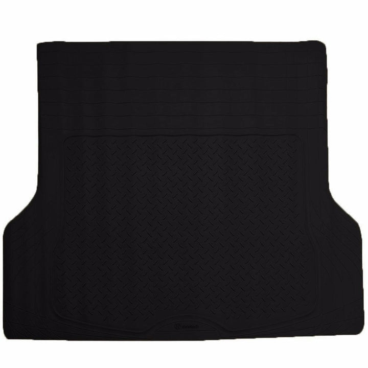 Zone Tech Trimmable Car Black Cargo Trunk Rubber Floor Mat Image 1