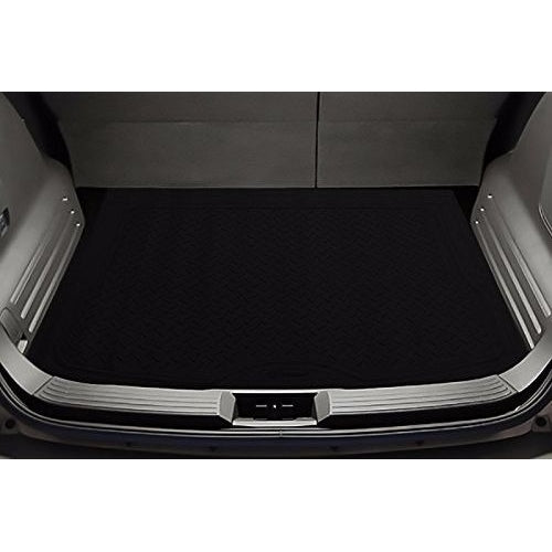 Zone Tech Trimmable Car Black Cargo Trunk Rubber Floor Mat Image 2