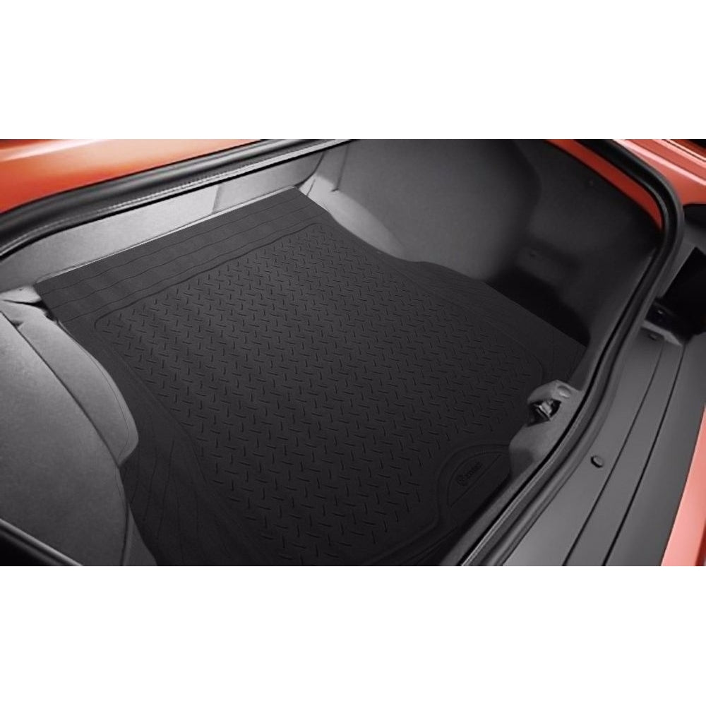 Zone Tech Trimmable Car Black Cargo Trunk Rubber Floor Mat Image 4