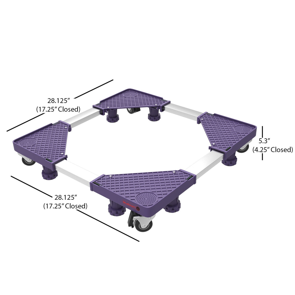 Stalwart Appliance Dolly Roller Mover 28x28 Locking Wheels 1100 lbs Capacity Image 2