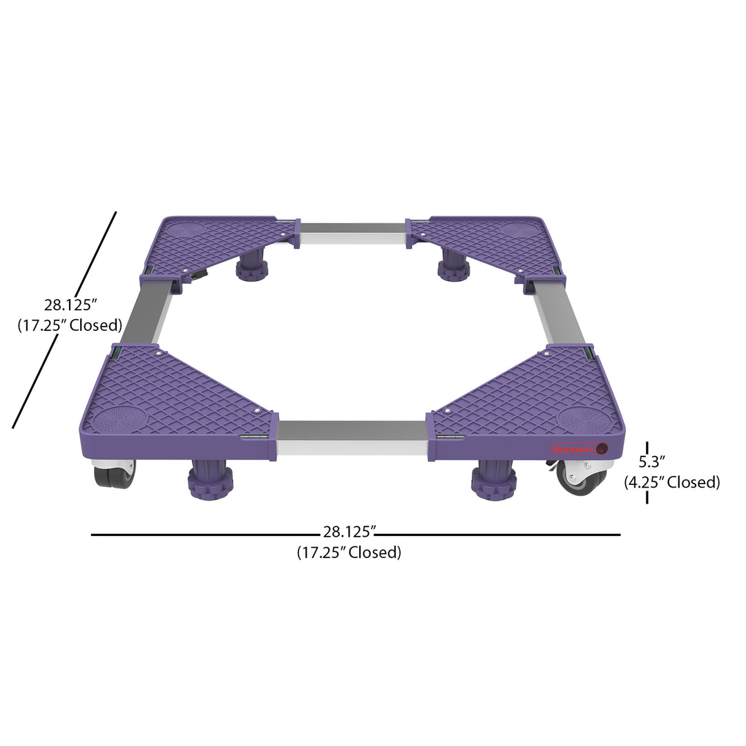 Appliance Dolly Roller Mover 28 x 28 Locking Wheels 1100 Pounds 4 Stability Feet Image 3