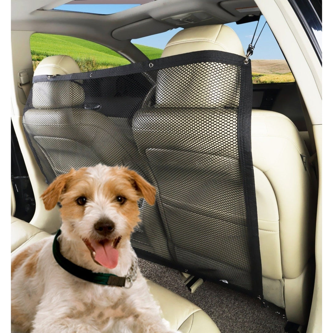 Zone Tech Vehicle Car Travel Pet Dog Car Back Seat Net Mesh Barrier 47x34" Image 7