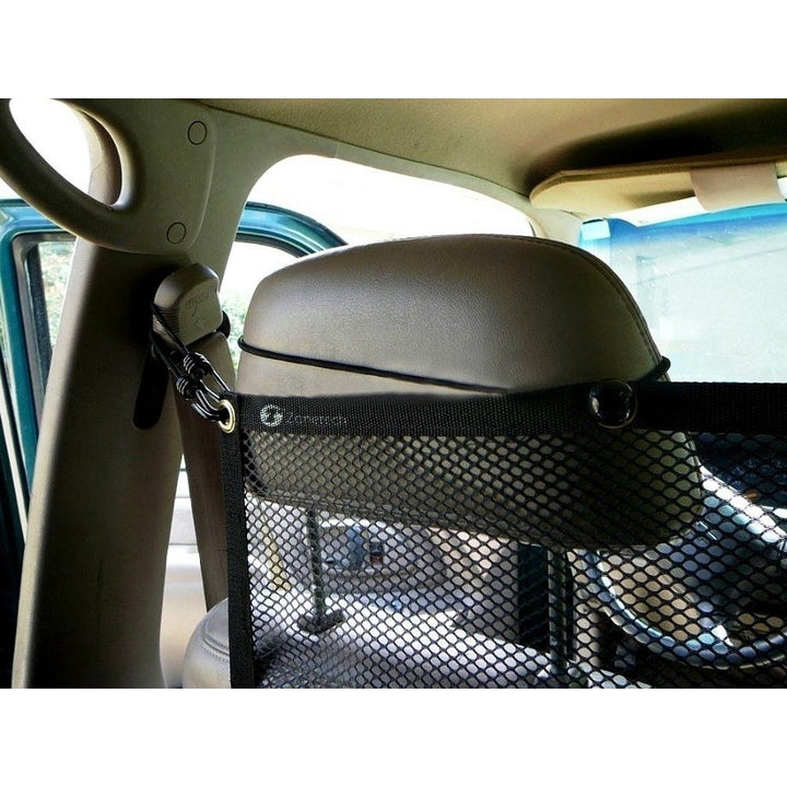 Zone Tech Vehicle Travel Pet Dog Car Back Seat Net Mesh Barrier 47 x 24" Image 7