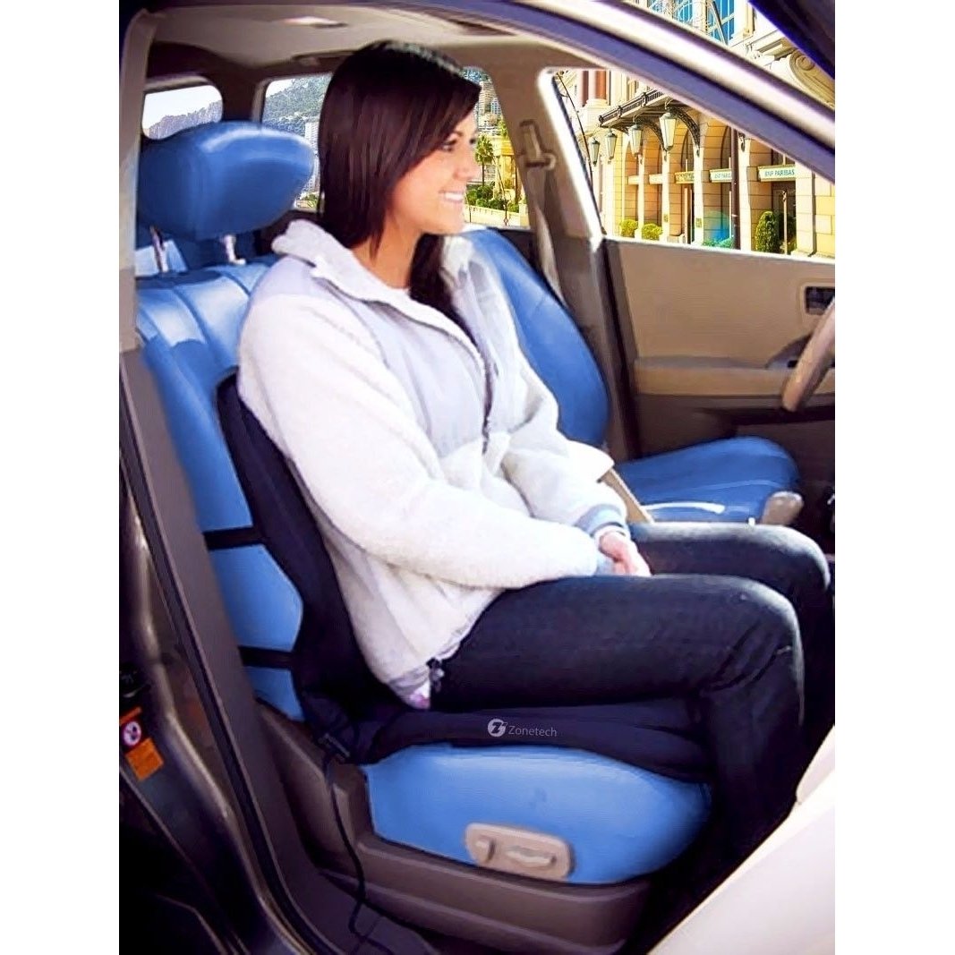 Zone Tech Cooling Car Seat Summer Cushion Cooler 12V Adjustable Temperature Image 5