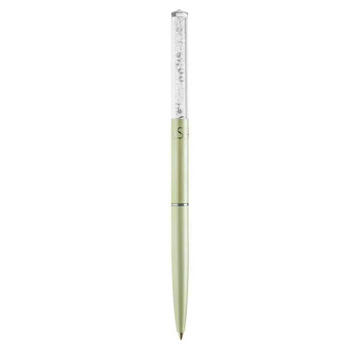 Cream Chrome Plated Stylish Ballpoint Pen with a Miniature Crystalline Top by Matashi Image 1