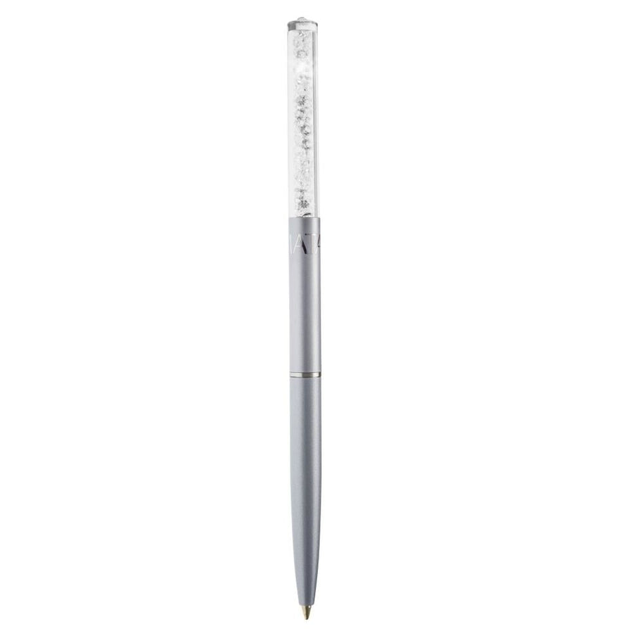 Purple Chrome Plated Stylish Ballpoint Pen with a Miniature Crystalline Top by Matashi Image 1