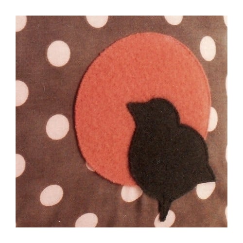 Pillow Decor Bird Polka Dot Throw Pillow 12x16 Cotton Baby Image 2