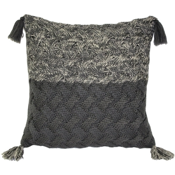 Pillow Decor - Hygge Winter Field Cross Knit Pillow Image 1